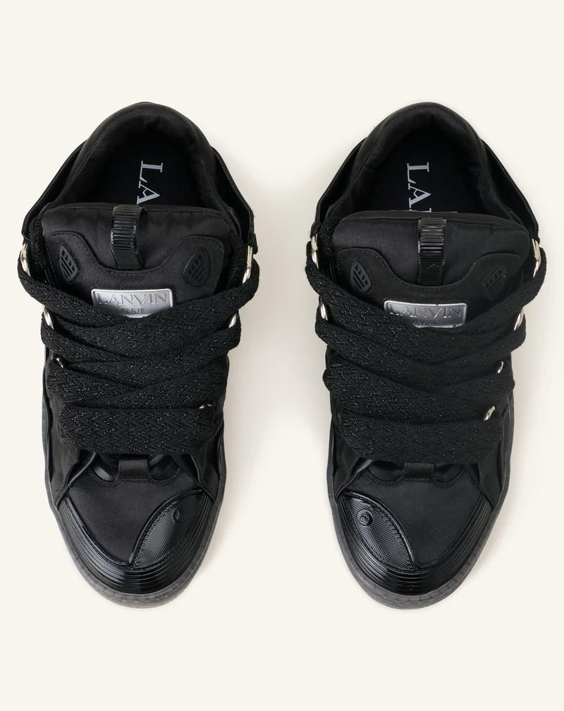 R.M God Patch Black Lanvin Curb sneakers