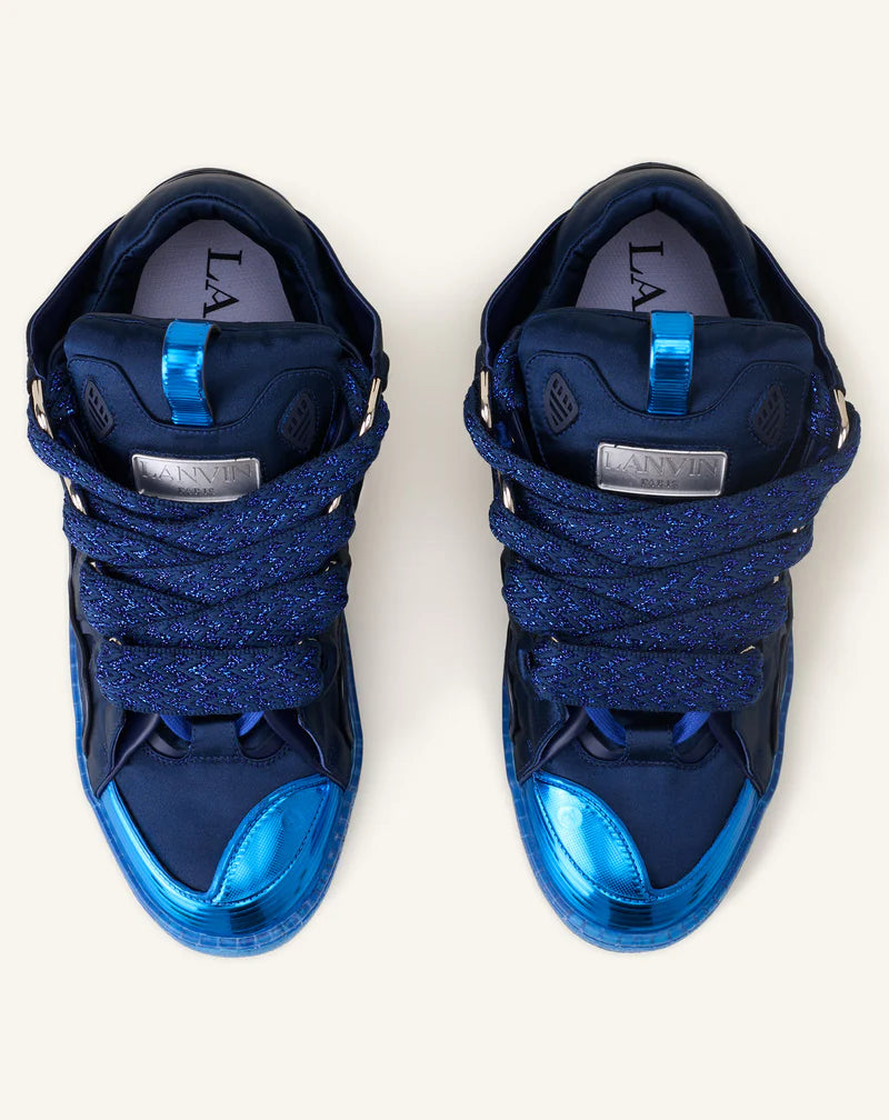 R.M God Patch Blue Lanvin Curb sneakers