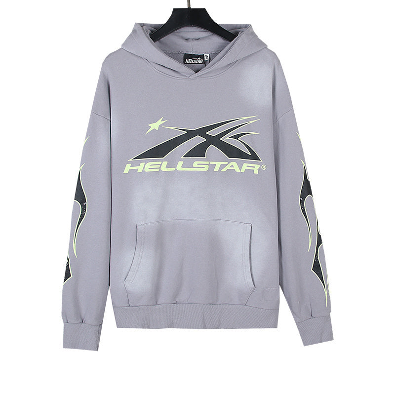 R.M Hellstar flame hoodie