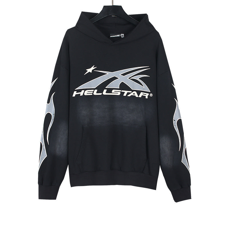 R.M Hellstar flame hoodie