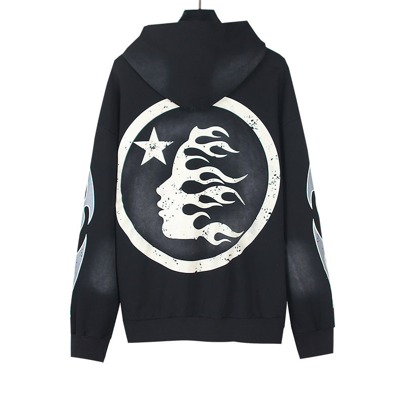 R.M Hellstar flame hoodie
