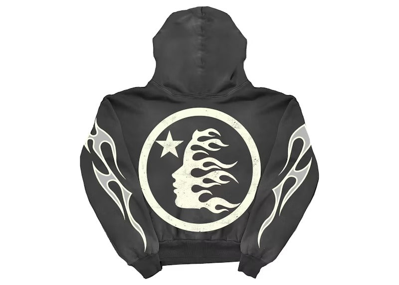 R.M Hellstar flame hoodie