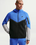 R.M Blue Crystal Nike tech hoodie