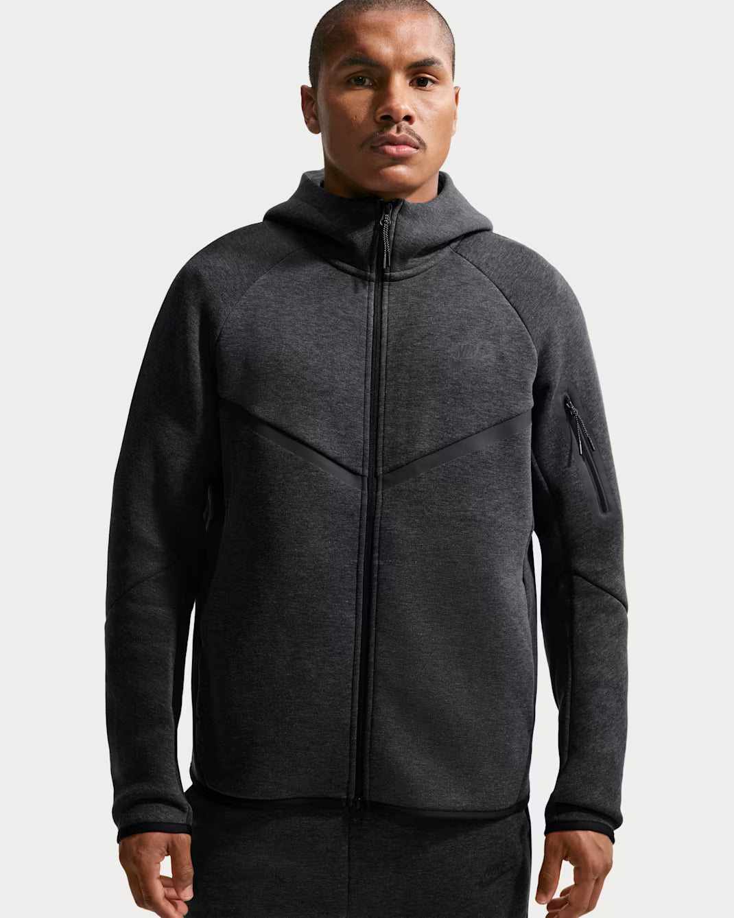 R.M Black Heather Nike tech hoodie