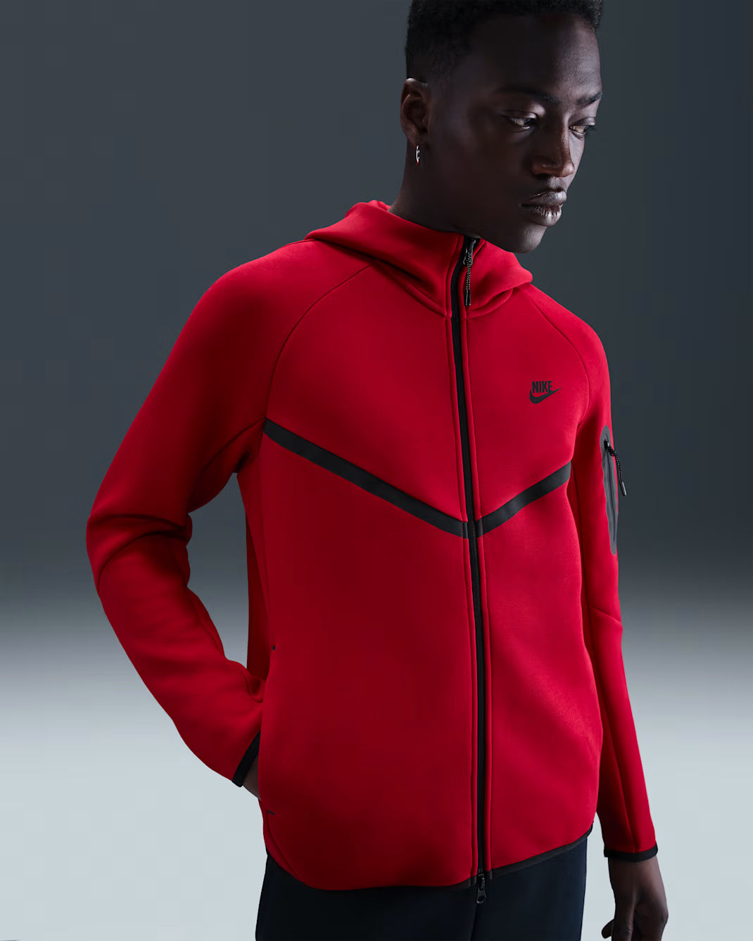 R.M Red Nike tech hoodie