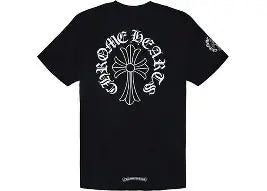 R.M Chrome Heart Neck logo T-Shirt