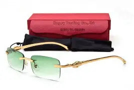 Green Frameless cartier glasses