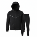 Nike Sportswear Tech Fleece Full Zip Hoodie & Joggers Set grey Black